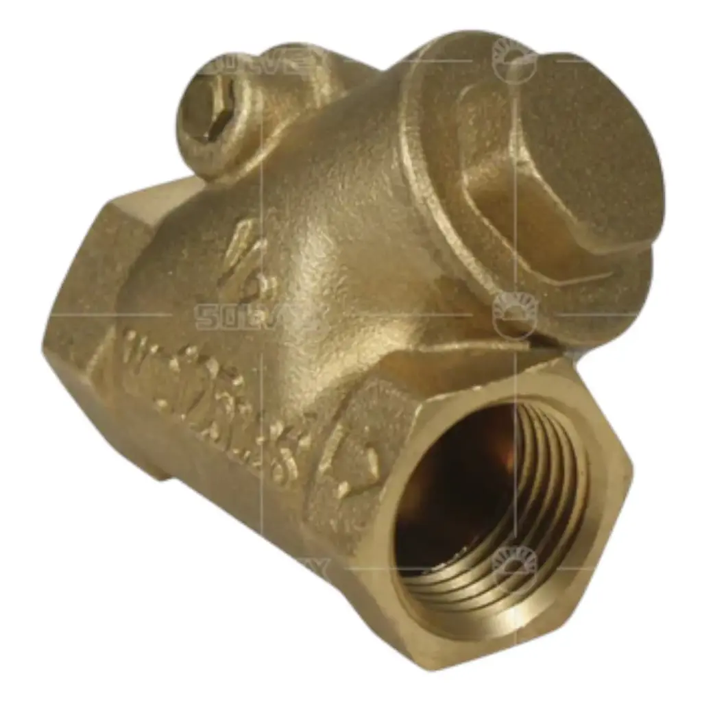 [SP-70101-3] VALVULA DE RETENCION tipo columpio 1", Cuerpo de latón, para gua aceite y gas, alta frecuencia de operación, presión máxima de 1,379 kpa/200