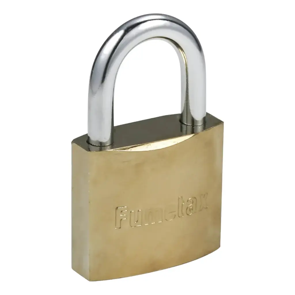 [SW-5502S3805] CANDADO núcleo de cobre;Superficie titanio;Gancho corto de acero;3 Llaves 38mm