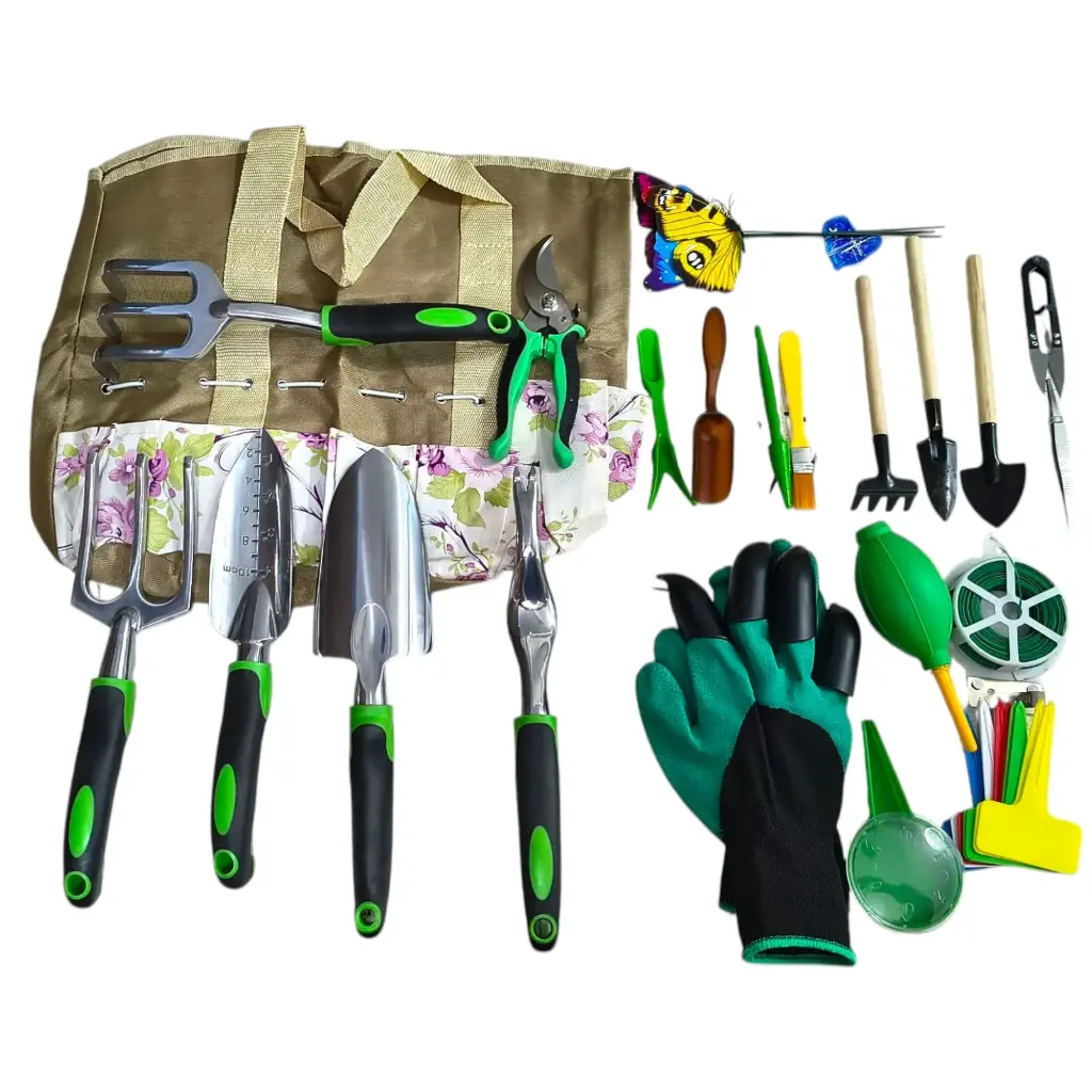 JUEGO DE HERRAMIENTAS DE JARDIN CON 22 PZAS SW99004002-2