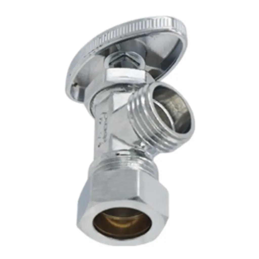 VALVULA ANGULAR COMP*MACHO 1/2" EN CAJA PARA AUTOSERVICIO