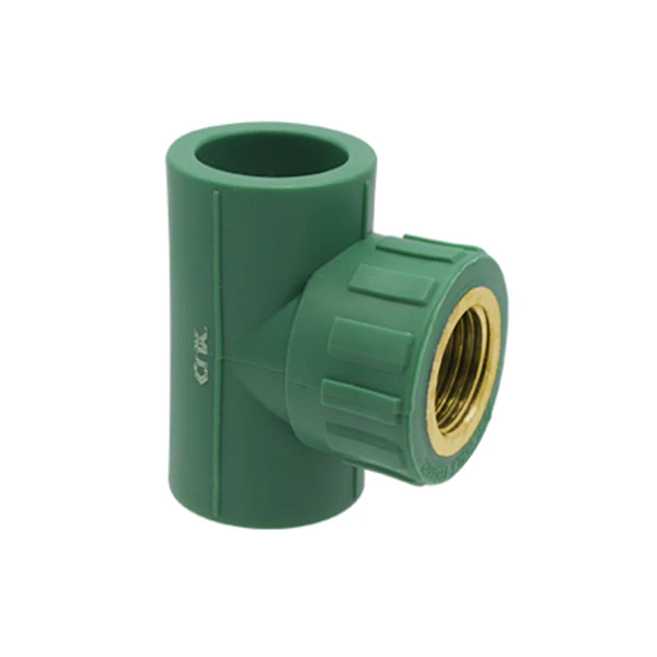 [PRTEE2013L] TEE PPR HEMBRA CON INSERTO LATON 20MM-1/2"