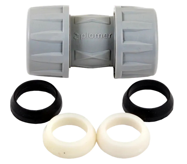 [NM-D01] ACOPLE DE COMPRESION PVC 1/2 (NMD01)