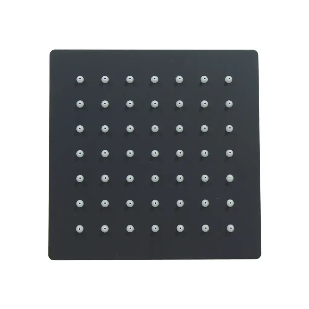 REGADERA CUADRADA ACERO INOXIDABLE COLOR NEGRO (RC15N)