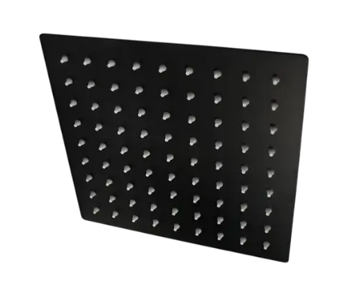 [RC20N] REGADERA CUADRADA ACERO INOXIDABLE COLOR NEGRO (RC20N)