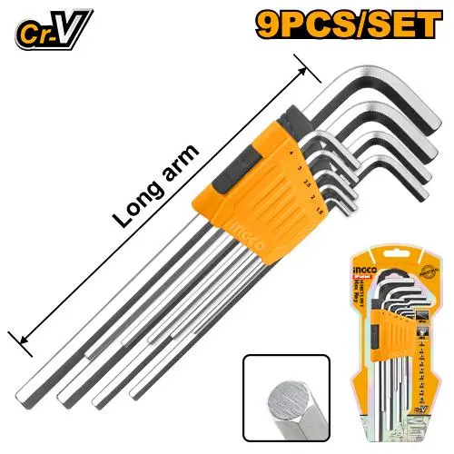 JUEGO DE 9 LLAVES ALLEN 1.5 A 10 MM