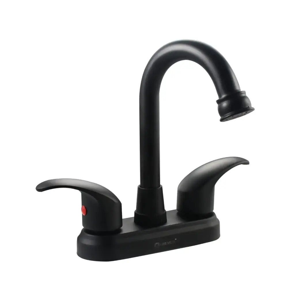 MEZCLADORA 4" PARA LAVABO COLOR NEGRO MATE (SP4010N)